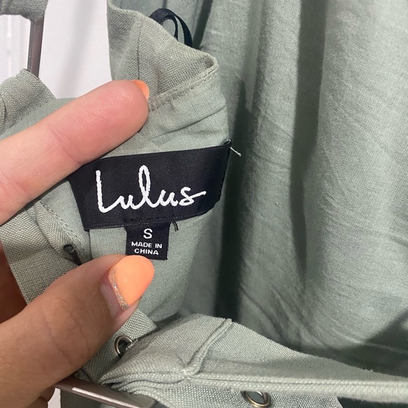 Lulu’s Sage Green Dress, S - Picture 3 of 4